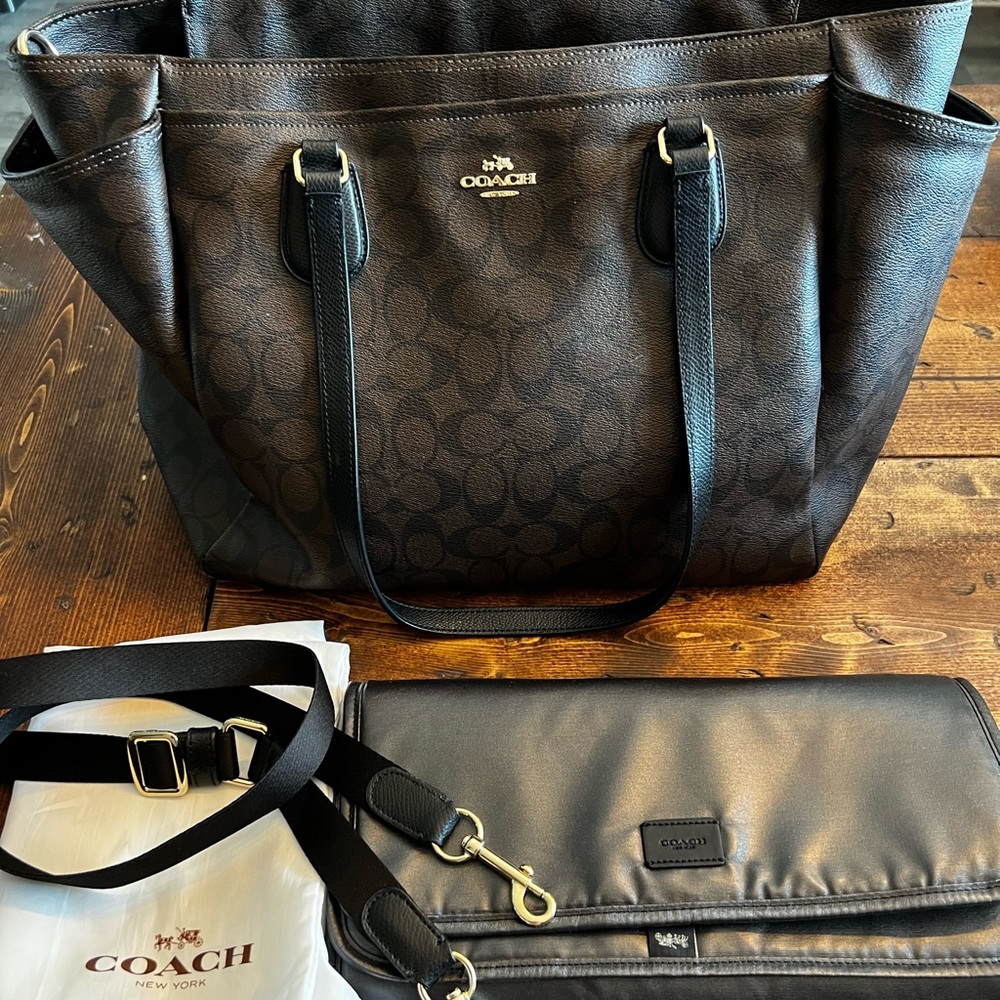 Coach baby bag